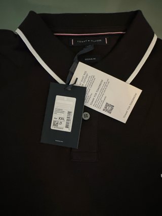 Camisa Polo Tommy Hilfiger Negra