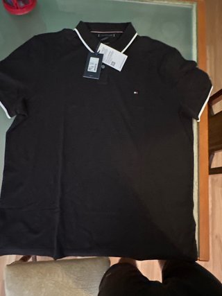 Camisa Polo Tommy Hilfiger Negra