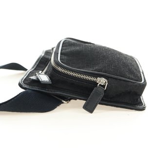 Christian Dior Trotter Canvas Body Bag Black