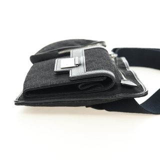 Christian Dior Trotter Canvas Body Bag Black