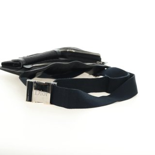 Christian Dior Trotter Canvas Body Bag Black