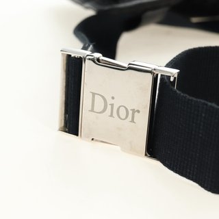 Christian Dior Trotter Canvas Body Bag Black