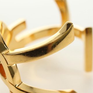 SAINT LAURENT Cassandra Bracelet metal Gold Auth