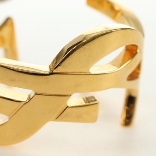 SAINT LAURENT Cassandra Bracelet metal Gold Auth