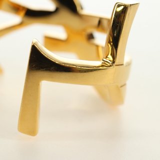 SAINT LAURENT Cassandra Bracelet metal Gold Auth