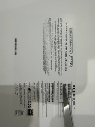 MacBook Pro 14 M3 Max 36GB RAM 1TB SSD