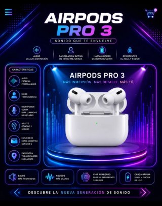 Airpods Pro 3 blancos
