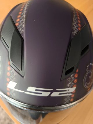 Casco LS2 violeta Mujer