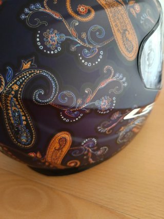 Casco LS2 violeta Mujer