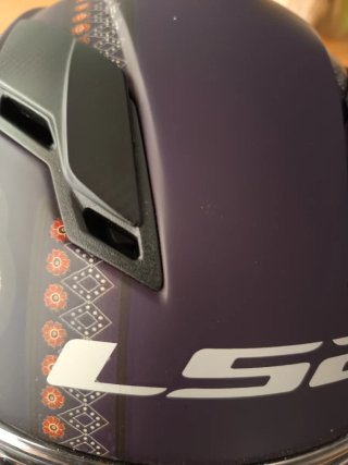 Casco LS2 violeta Mujer