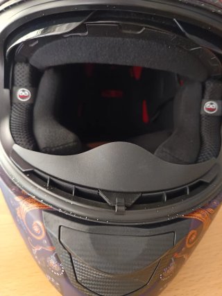 Casco LS2 violeta Mujer