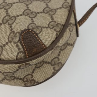 GUCCI GG Supreme Web Sherry Line Bag PVC Beige