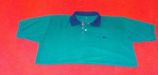 Polo Burberry Verde Talla XL Vintage