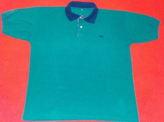 Polo Burberry Verde Talla XL Vintage