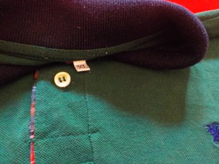 Polo Burberry Verde Talla XL Vintage