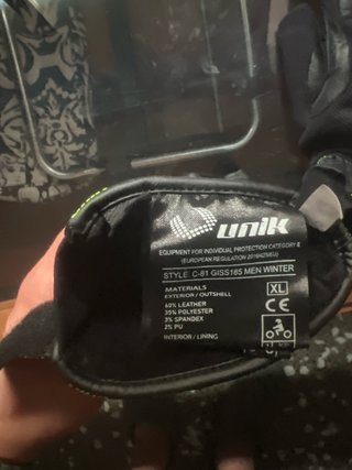 Guantes Moto Invierno Negros y Verdes