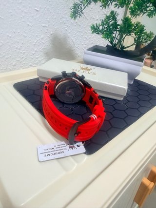 Reloj Olevs Negro y Rojo Hombre