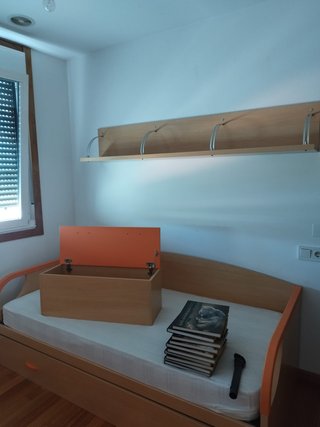 Habitación Completa Cama nido, armario estanterias