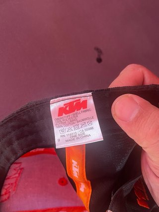 Gorra KTM Racing Negra y Naranja