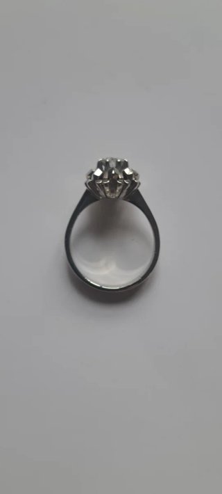 Anillo Oro Blanco 750 Diamante 0.60ct