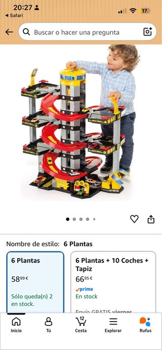 Parking Coches Juguete Moltó