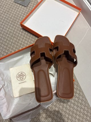 Sandali Hermès Oran Marrone