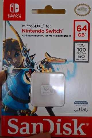 Carta microSDXC 64GB per Nintendo Switch