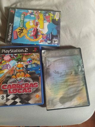 Juegos PS2 Carreras Locas y Simpsons Hit & Run