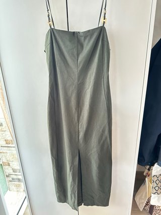 Zara Vestido lino midi