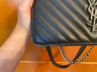 Bolso YSL Negro Matelassé Cadena