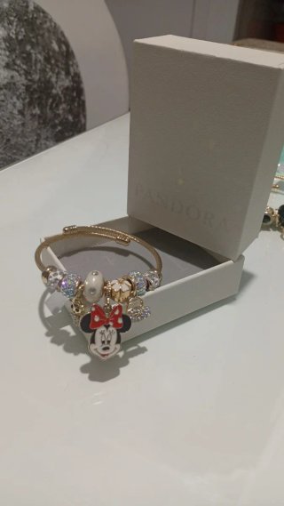 Pulsera Pandora Minnie Dorada