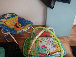 Cuna de viaje, hamaca y suelo de juegos
