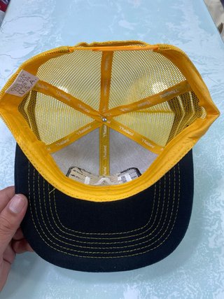 Gorra CAT Ag Products Retro Negra y Amarilla