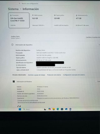 Microsoft Surface Laptop 5 i7 16GB 512GB SSD