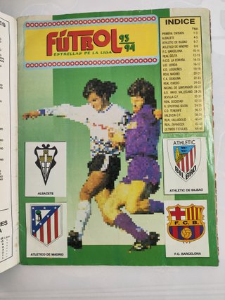 Álbum cromos Fútbol 93-94 Panini LFP