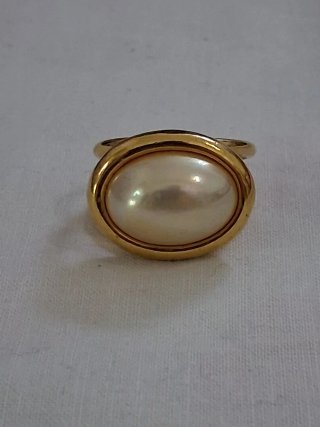 Anello Cascio donna con perla oro