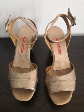 Sandalias doradas Pedro Miralles 36