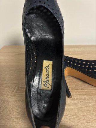 Zapatos de tacón azul marino talla 35