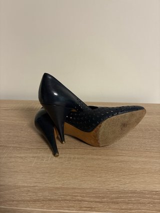 Zapatos de tacón azul marino talla 35