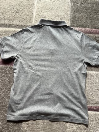 Polo Hackett gris con cremallera. Talla L SLIM FIT