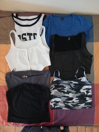 Lote 21 tops y camisetas de chica