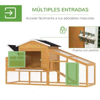 Gallinero Madera Exterior Jaula 2-4 Gallinas