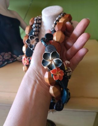 Collar Maxi Boho Zara Multicolor