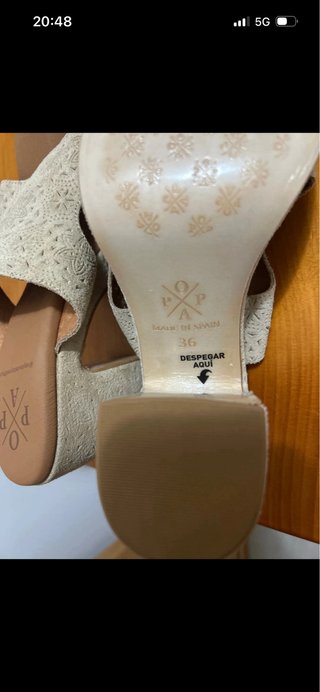 Sandalias Popa Beige Mujer nuevas sin estrenar