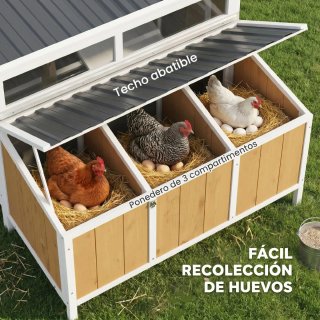 Gallinero Exterior Madera 145x90x92 cm