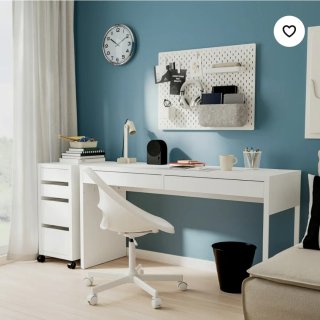 Escritorio MICKE IKEA Blanco 142x50 cm