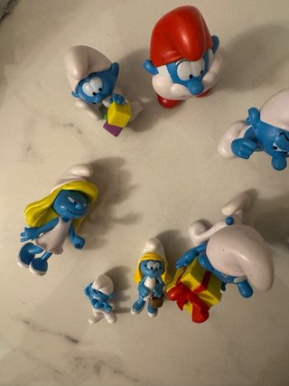 Set 8 Statuette Puffi