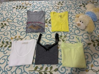 Lote 5 camisetas básicas mujer