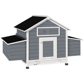 Gallinero Exterior Madera con 2 Nidos