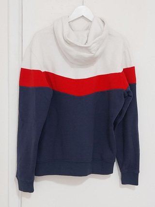 Sudadera tricolor con capucha Ellesse, Talla XL